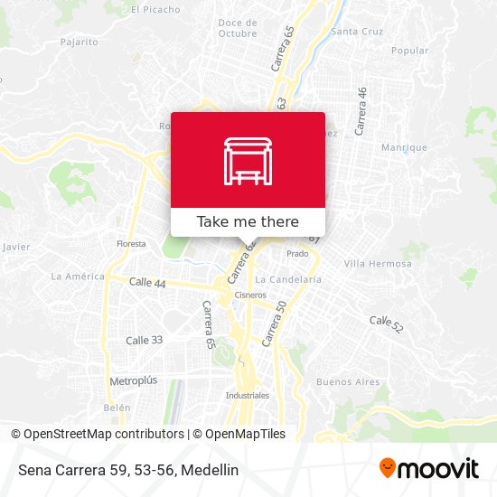 Mapa de Sena Carrera 59, 53-56