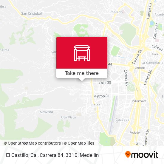 Mapa de El Castillo, Cai, Carrera 84, 3310