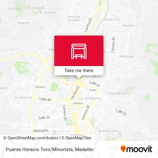Puente Horacio Toro/Minorista map