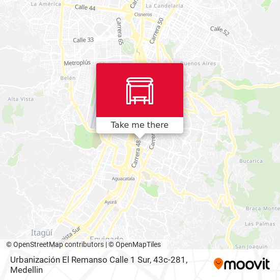 Urbanización El Remanso Calle 1 Sur, 43c-281 map