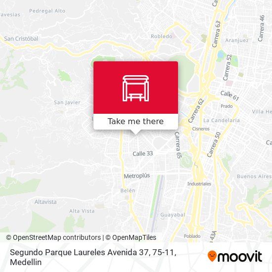 Mapa de Segundo Parque Laureles Avenida 37, 75-11