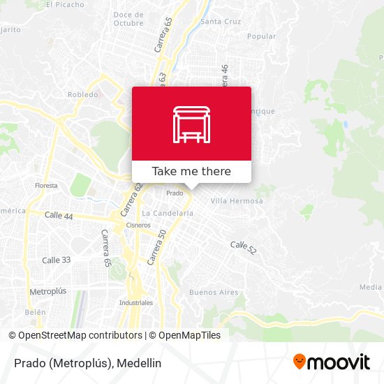 Mapa de Prado (Metroplús)
