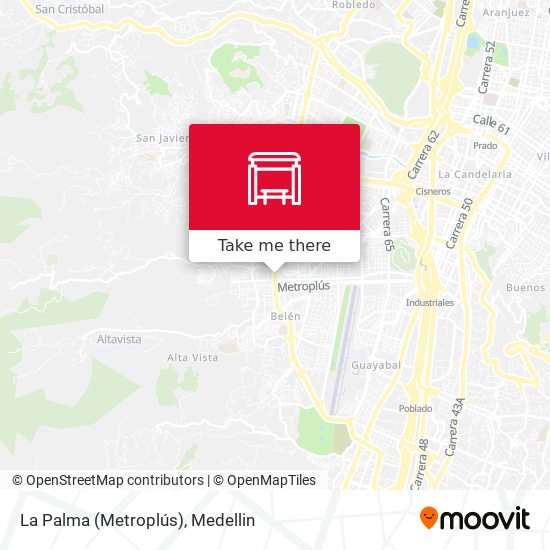 La Palma (Metroplús) map