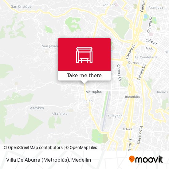 Villa De Aburrá (Metroplús) map