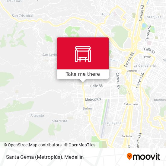 Santa Gema (Metroplús) map