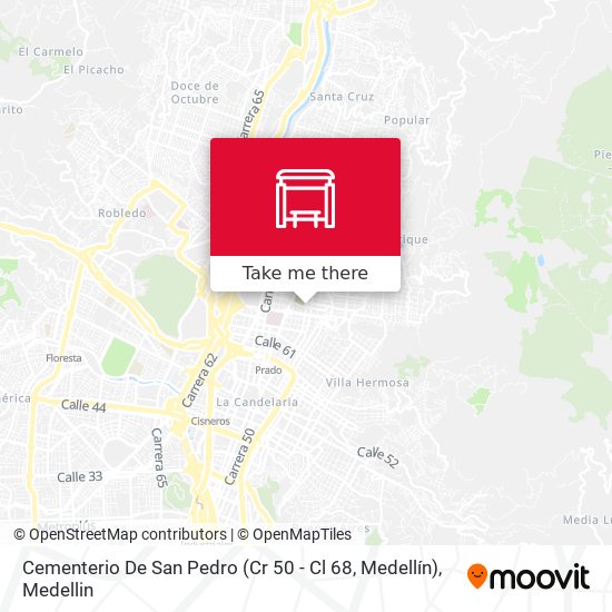 Cementerio De San Pedro (Cr 50 - Cl 68, Medellín) map
