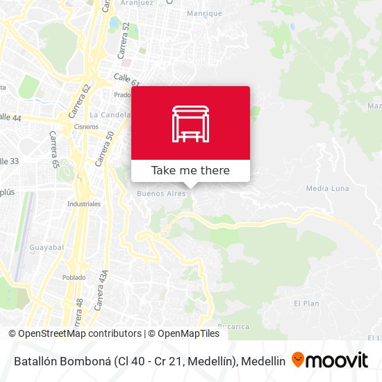 Batallón Bomboná (Cl 40 - Cr 21, Medellín) map