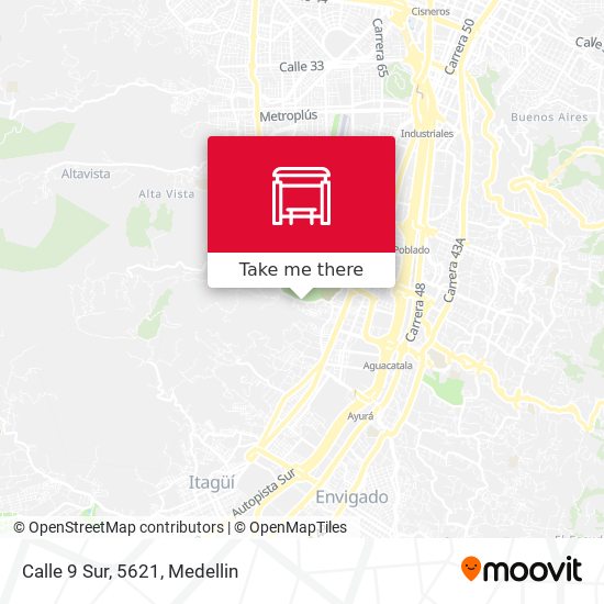 Mapa de Calle 9 Sur, 5621
