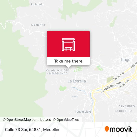 Mapa de Calle 73 Sur, 64831