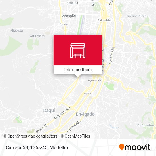 Mapa de Carrera 53, 136s-45