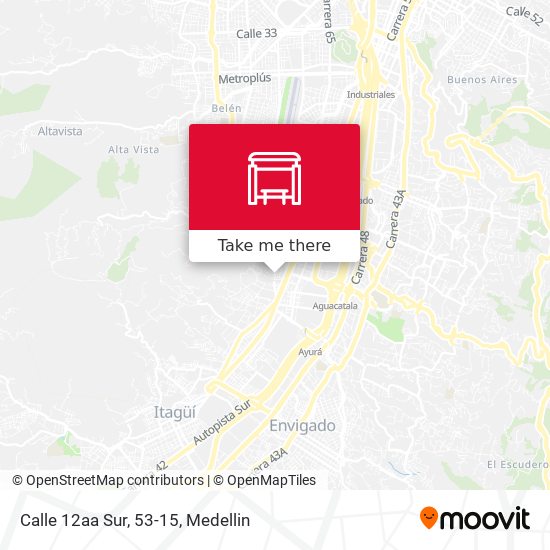 Mapa de Calle 12aa Sur, 53-15