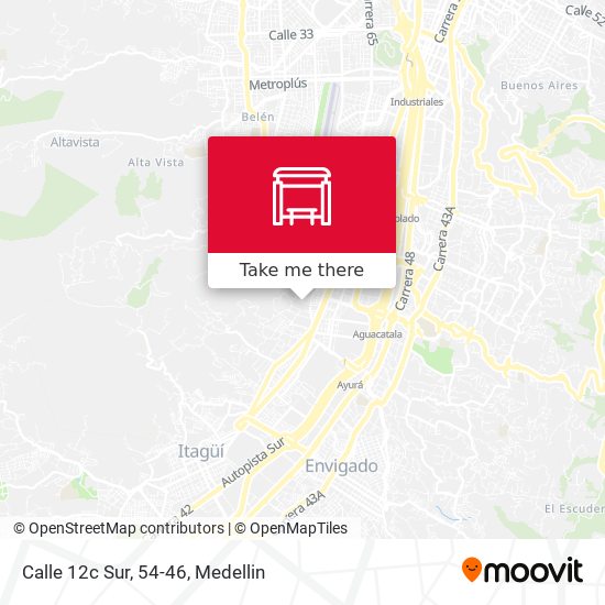 Mapa de Calle 12c Sur, 54-46