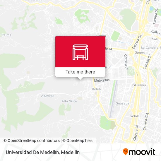 Universidad De Medellín map