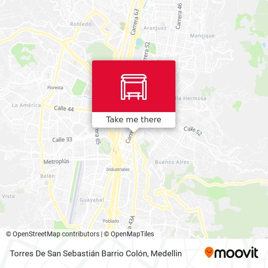 Mapa de Torres De San Sebastián Barrio Colón