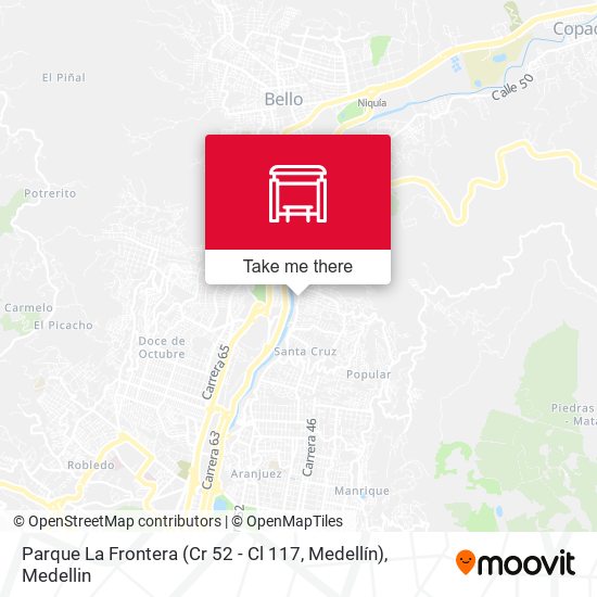Mapa de Parque La Frontera (Cr 52 - Cl 117, Medellín)