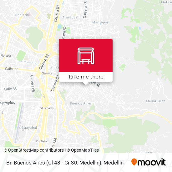 Br. Buenos Aires (Cl 48 - Cr 30, Medellín) map
