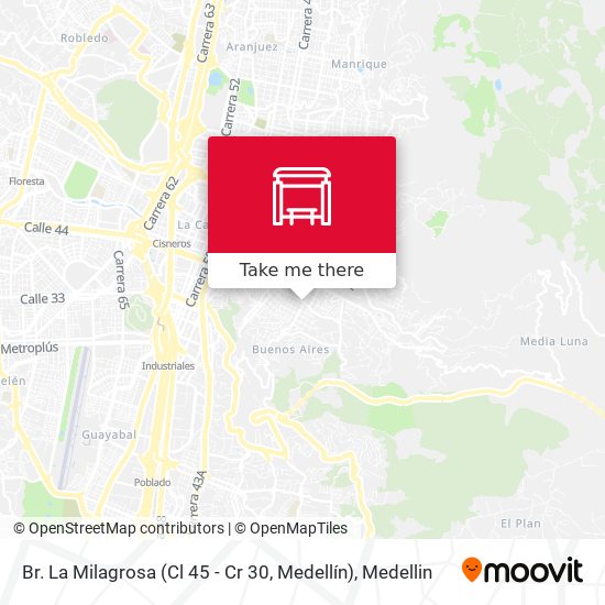 Br. La Milagrosa (Cl 45 - Cr 30, Medellín) map