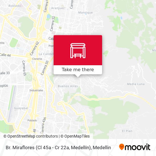 Br. Miraflores (Cl 45a - Cr 22a, Medellín) map