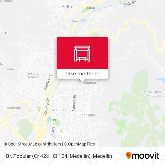 Br. Popular (Cr 42c - Cl 104, Medellín) map