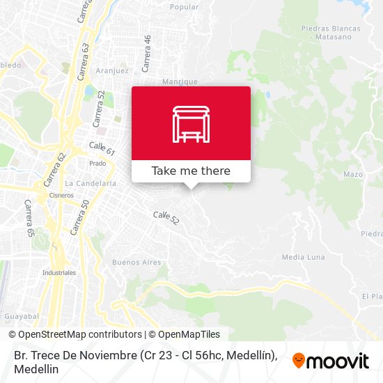 Br. Trece De Noviembre (Cr 23 - Cl 56hc, Medellín) map