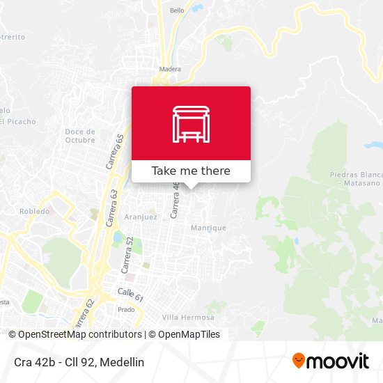 Mapa de Cra 42b - Cll 92