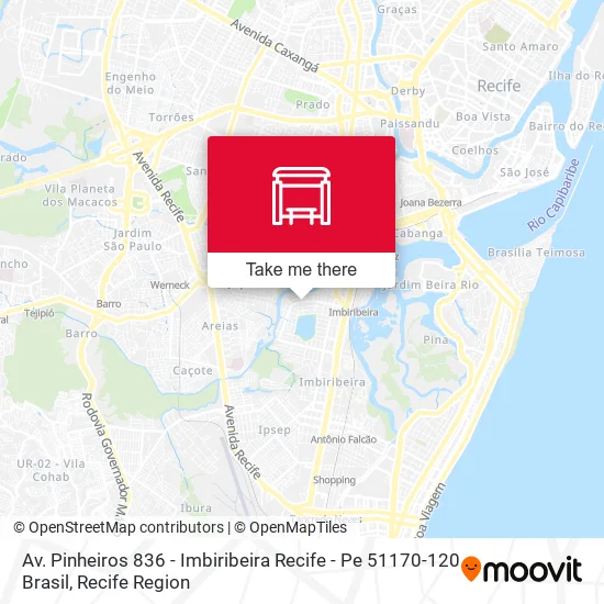 Av. Pinheiros 836 - Imbiribeira Recife - Pe 51170-120 Brasil map
