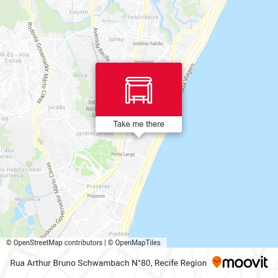 Rua Arthur Bruno Schwambach N°80 map