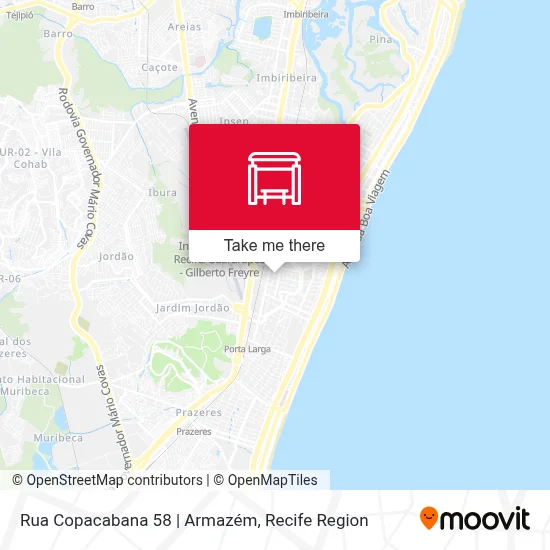 Rua Copacabana 58 | Armazém map