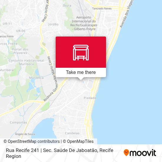 Rua Recife 241 | Sec. Saúde De Jaboatão map