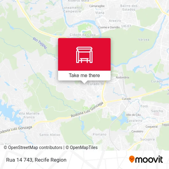 Rua 14 743 map