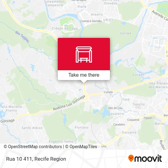 Rua 10 411 map