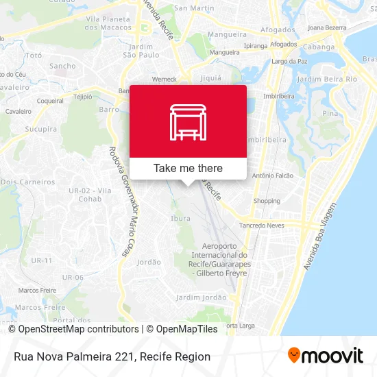 Rua Nova Palmeira 221 map
