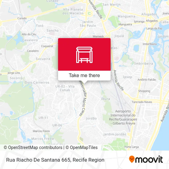 Rua Riacho De Santana 665 map