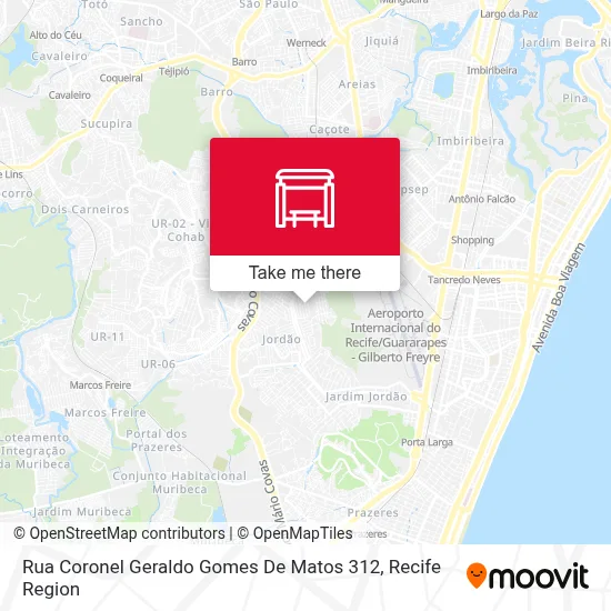 Rua Coronel Geraldo Gomes De Matos 312 map