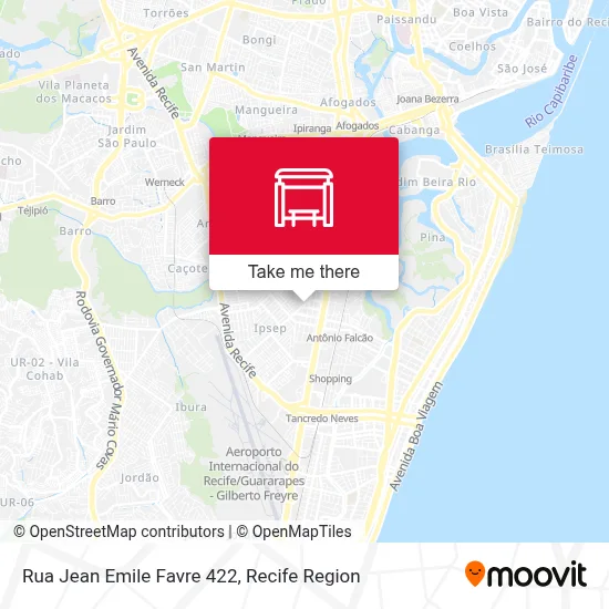 Rua Jean Emile Favre 422 map