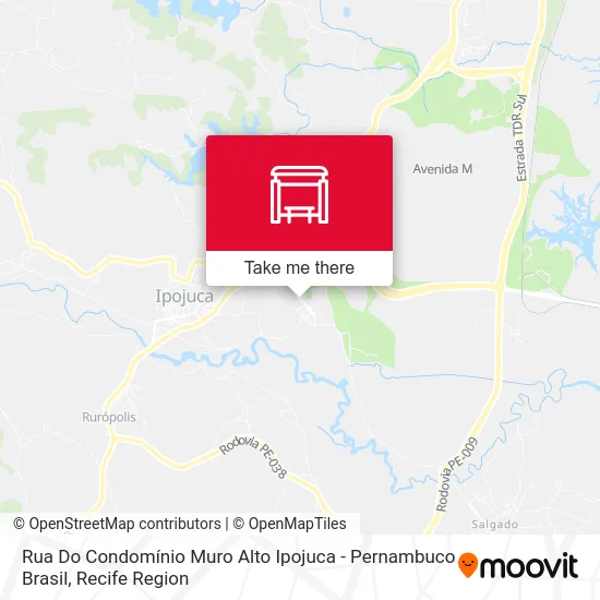 Rua Do Condomínio Muro Alto Ipojuca - Pernambuco Brasil map