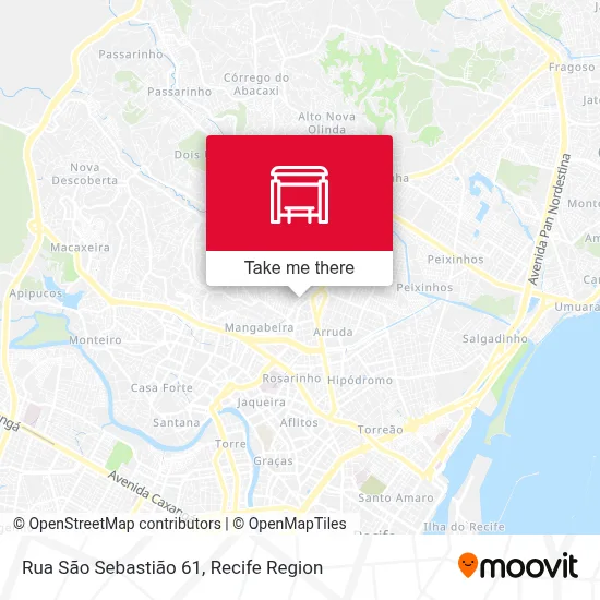 Rua São Sebastião 61 map
