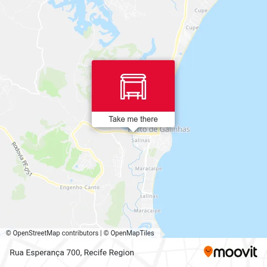 Rua Esperança 700 map