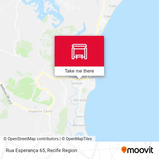 Rua Esperança 65 map