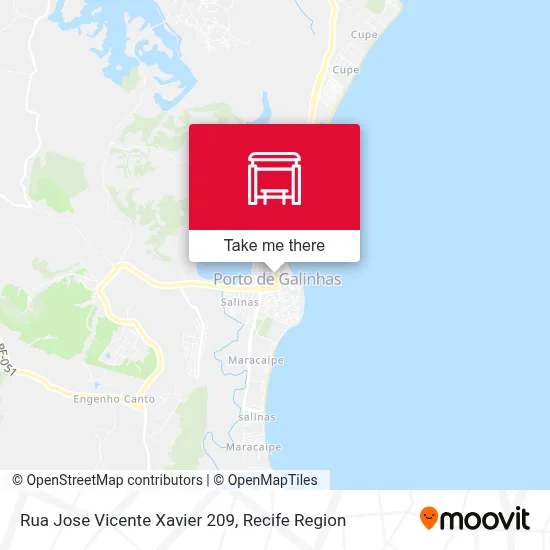 Rua Jose Vicente Xavier 209 map
