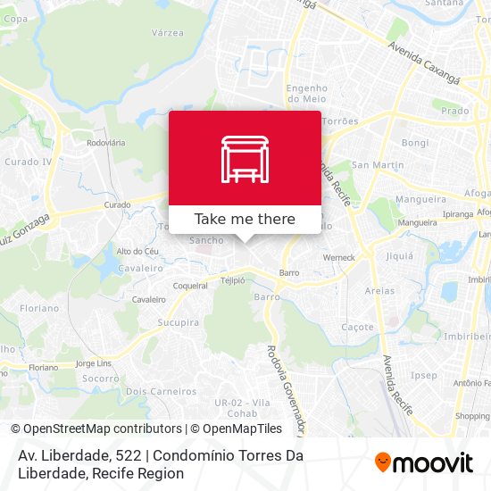 Mapa Av. Liberdade, 522 | Condomínio Torres Da Liberdade