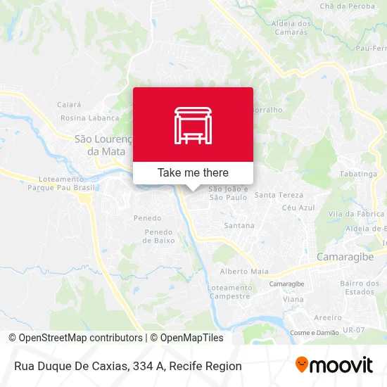 Rua Duque De Caxias, 334 A map