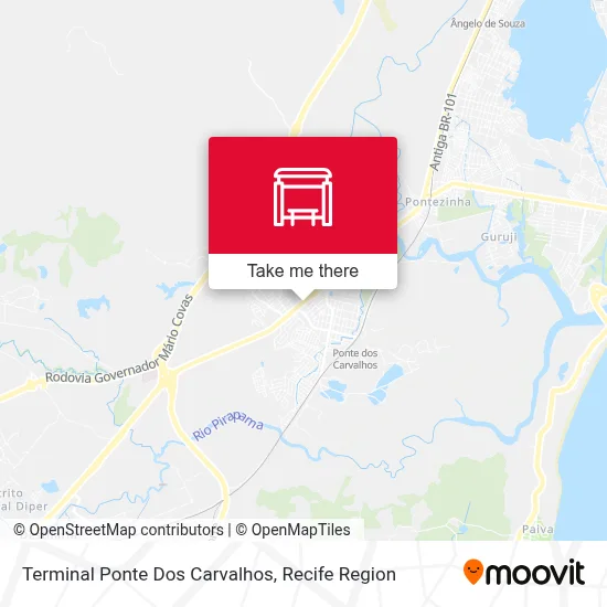 Terminal Ponte Dos Carvalhos map