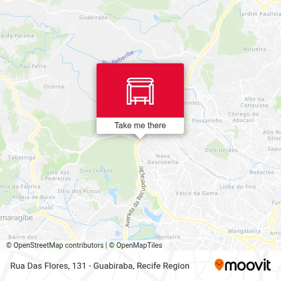 Rua Das Flores, 131 - Guabiraba map