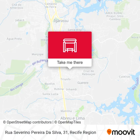 Rua Severino Pereira Da Silva, 31 map