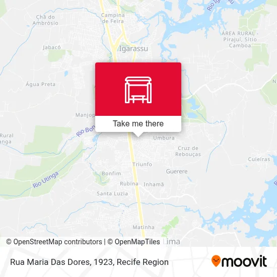 Rua Maria Das Dores, 1923 map