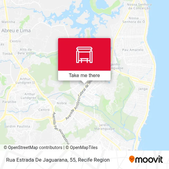 Rua Estrada De Jaguarana, 55 map