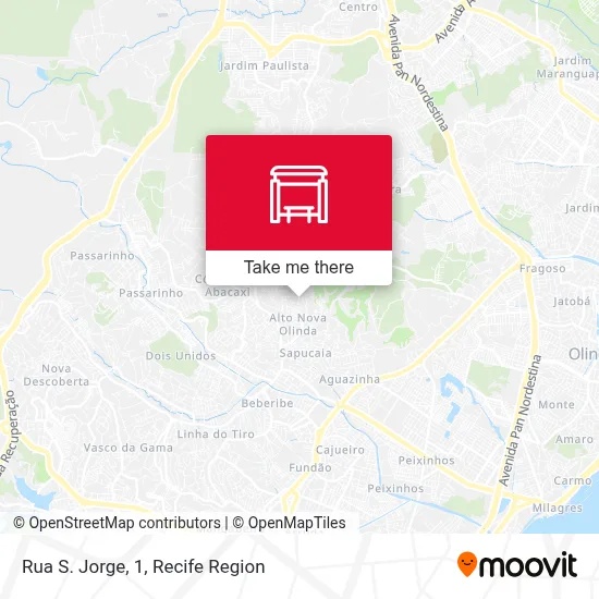 Rua S. Jorge, 1 map
