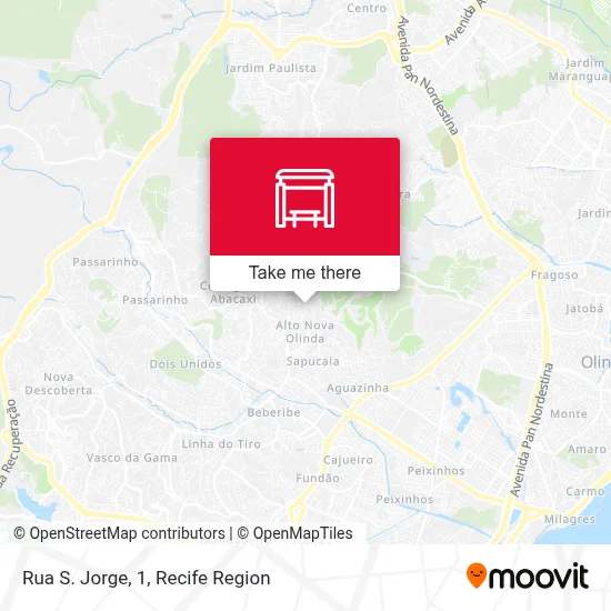 Rua S. Jorge, 1 map