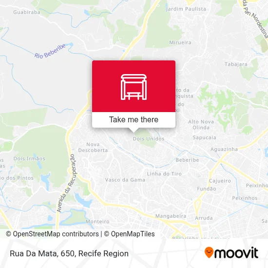 Rua Da Mata, 650 map